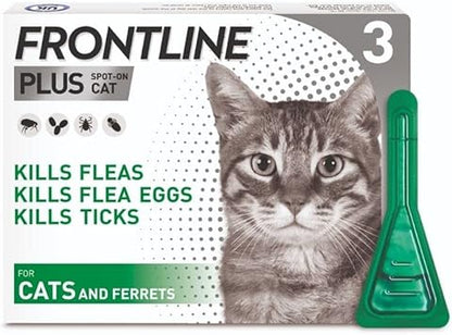 AGL Frontline PLUS Spot On Cat Flea Treatment, 3 pipettes