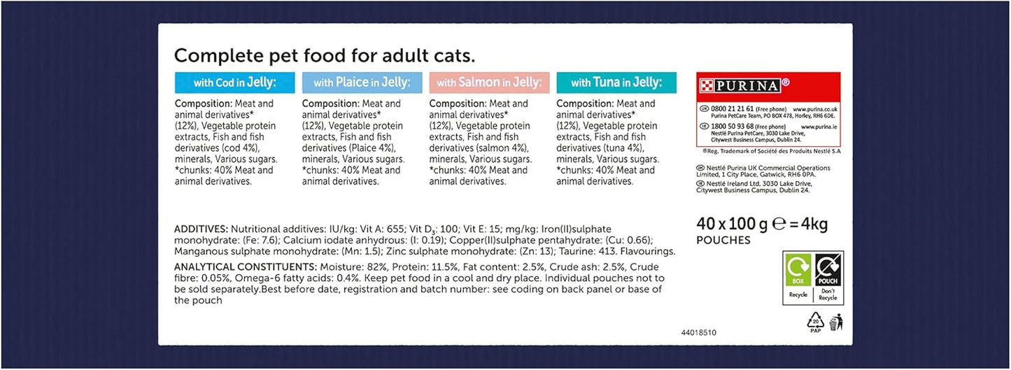 AGL Felix As Good As It Looks Ocean Feasts Cat Food 40x100g