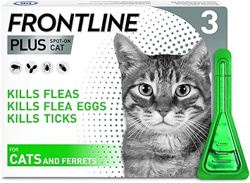 AGL Frontline PLUS Spot On Cat Flea Treatment, 3 pipettes