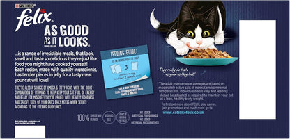 AGL Felix As Good As It Looks Ocean Feasts Cat Food 40x100g