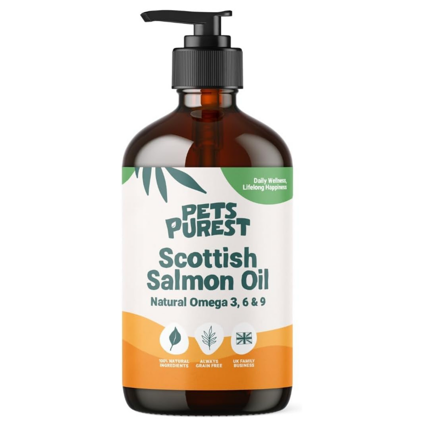 AGL Pets Pure Scottish Salmon Oil – Omega 3, 6 & 9 Supplement for Coat, Skin & Joint Health (500ml)