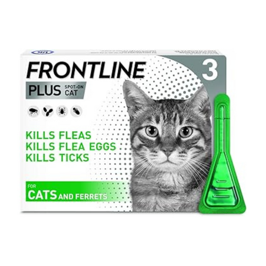 AGL Frontline PLUS Spot On Cat Flea Treatment, 3 pipettes