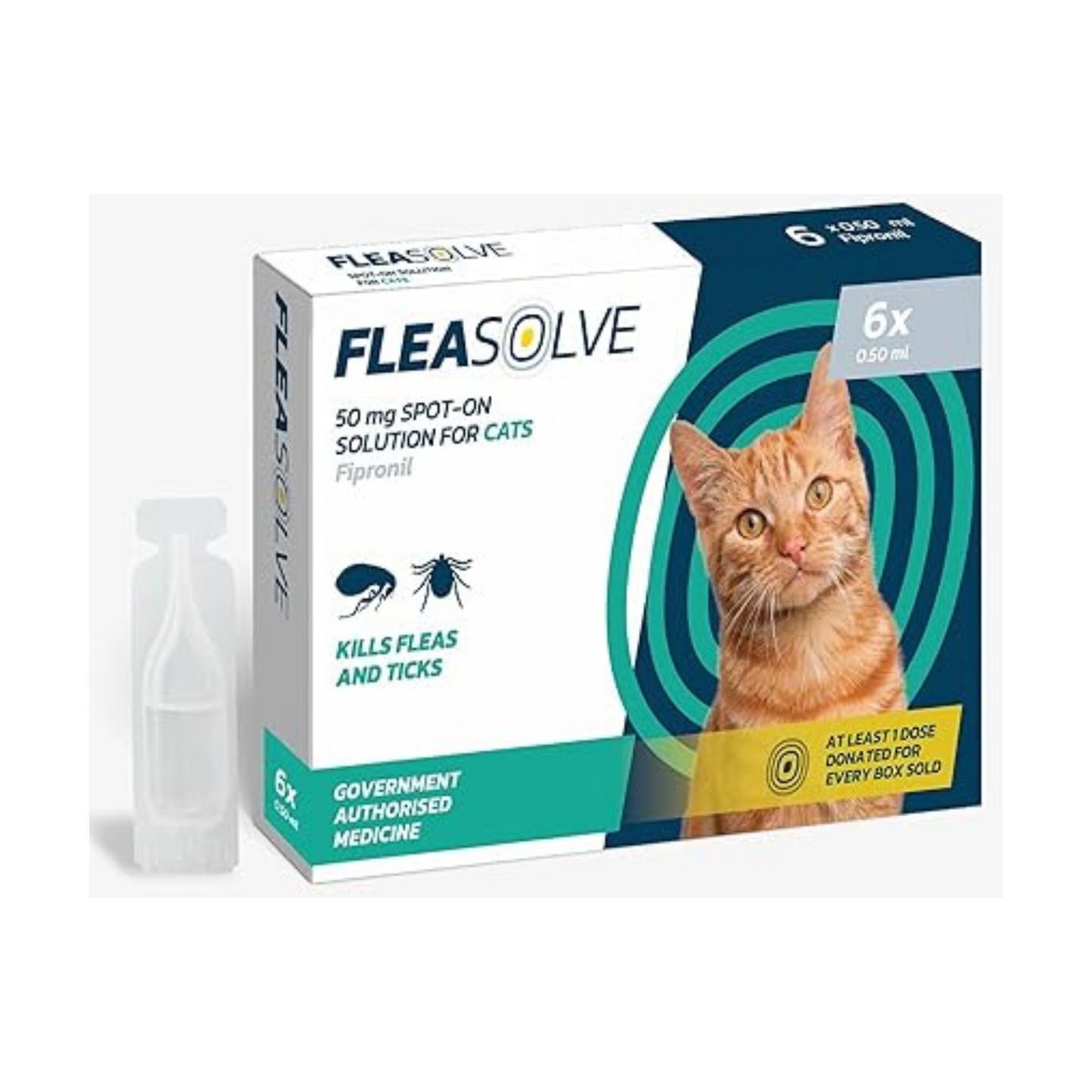 AGL Cat Flea Treatment Spot-On – Fast-Acting Flea Solution for Cats & Kittens (6 Pipettes)